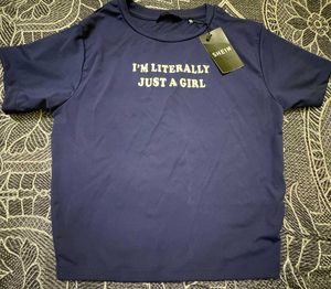 SHEIN "I'm Literally Just A Girl" Graphic Tee