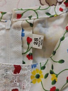 New Cute Floral Print Summer Dress