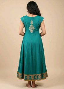 Teal Anarkali Dress