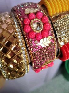 Set of 3 Embellished Bangles