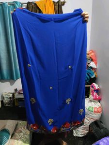 saree for women with blouse size 34