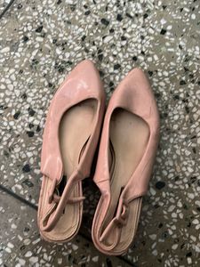 Pink kitten heels
