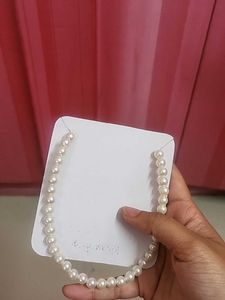 Chic Pearl Necklace with Coin Charm