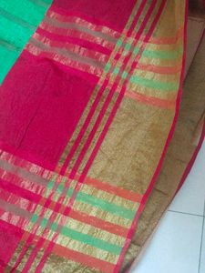 Vibrant Striped Silk Saree