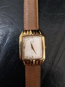 Timex Gold Tone Rectangle Watch