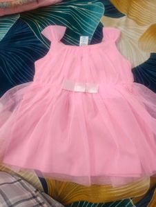Adorable Pink Tulle Dress with Bow