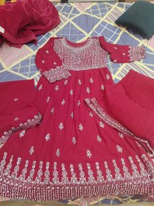 Naira cut Suit 3pc - Mirror work