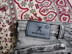 Rexel Jeans Grey Washed Denim