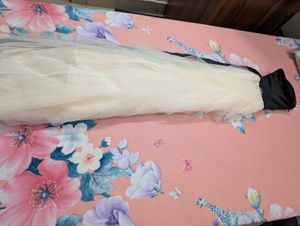 Elegant Black &amp; Ivory Tulle Frock