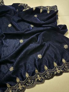 Embroidered Velvet Dupatta