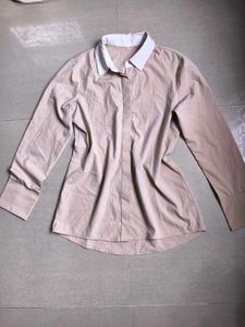 Beige Collared Shirt