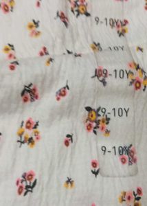 9-10 year Charming Floral Off-Shoulder Dress