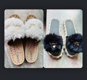 Fluffy Pom-Pom Slides