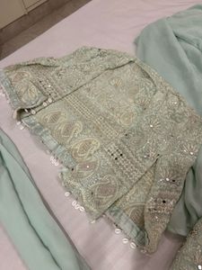 4-piece Plazzo crop top set