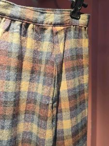 Vintage Plaid Midi Skirt