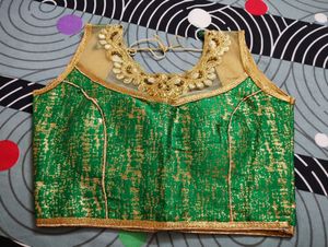 #Navaratri Blouse (GREEN)