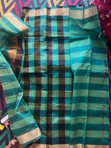 Checked Cotton Saree