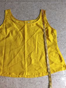 Vibrant Yellow Sleeveless Top