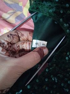 Emerald Green Sequined Gown