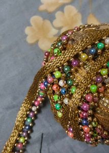 Ethnic  pearl saree lace