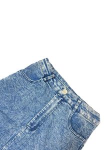 Denim Mini Skirt - Stylish Blue Wash