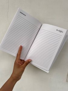 Notebook with Geometric Design