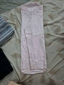 Clever Men's Light Pink Shirt