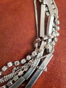 Silver Tone Necklace Set