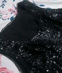 Sparkling Black Sequin Fabric