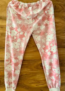 Pink Floral Pajama Pants