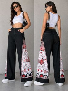 Bohemian Wide Leg Jeans