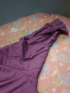 Embroidered Purple Kurta