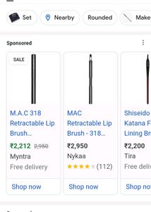 M.A.C Lip Brush With Free Spooly