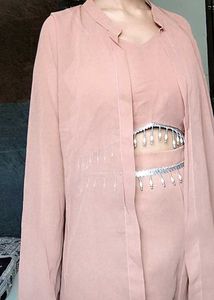 Stylish Crop Top Palazzo Set