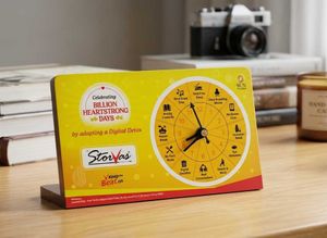 Wooden Analog Detox Clock