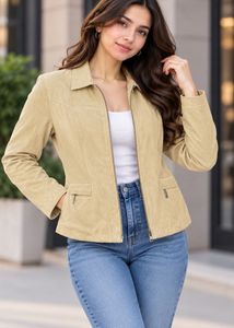 Classic camel  Suede Jacket