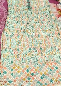 Bohemian Diamond Print Kurta Set