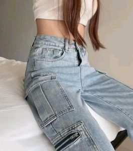 Trendy Wide Leg Jeans