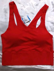 Red Sports Bra