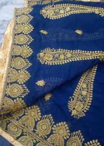 Saree Party Wear With Blouse Peic