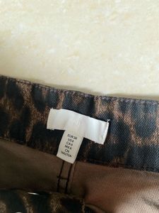 H&amp;M height waist leopard print jeans