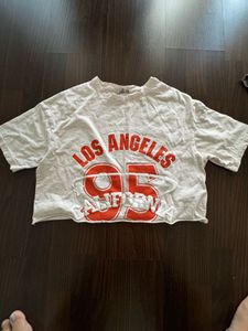 Los Angeles 95 Graphic Cropped T-Shirt