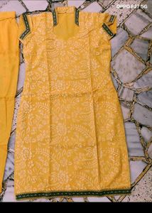 18. Yellow Kurta Set with Pants @ 399
