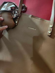 Magnolia Tote Bag with Scarf Charm