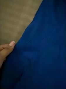 Blue Ribbed Bike Shorts