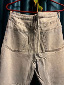 Wide Leg Jeans with button opening