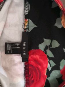 Red Roses Sexy Forever 21 Short Skirt