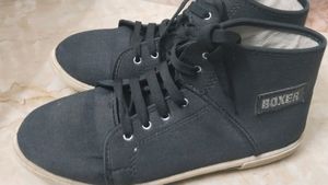 Black Boot Type Shoes