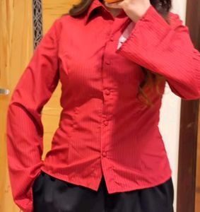 Chic Striped Button-Down Shirt
