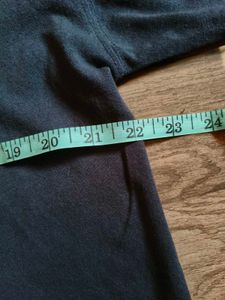 Dark Navy Graphic T-Shirt With Little Distress